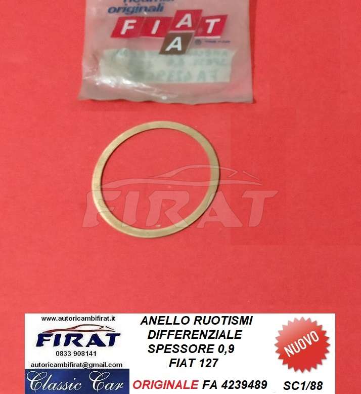 ANELLO DIFFERENZIALE FIAT 127 SPESS. 0,9 (4239489)